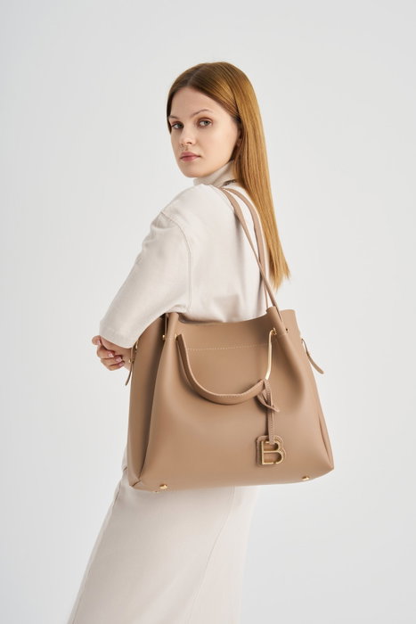 Lucky Bees Bolso de Hombro Camel